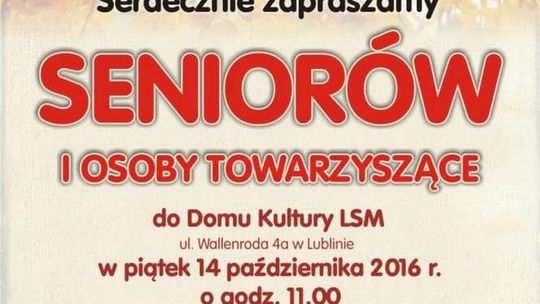 Międzynarodowy Dzień Seniora w Domu Kultury LSM