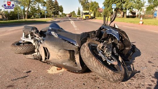 Międzyrzec Podlaski: Staranował motocyklistkę. Był po alkoholu i wiózł syna