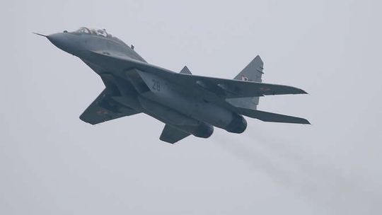 MiG-29 znowu latał nad Lublinem i Świdnikiem (wideo)