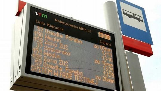 Migające wyświetlacze przy przystankach. Winna pogoda?