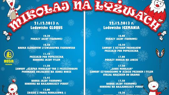 Mikołaj na łyżwach na Icemanii 
