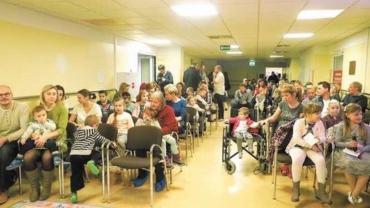 Mikołaj w Dziecięcym Oddziale Oparzeń w Łęcznej