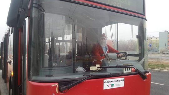 Mikołaje za kierownicą autobusów miejskich w Lublinie