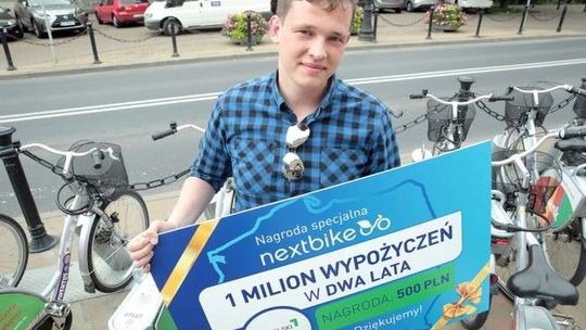 Milion wypożyczeń rowerów miejskich. Pan Adrian może jeździć za 500 zł