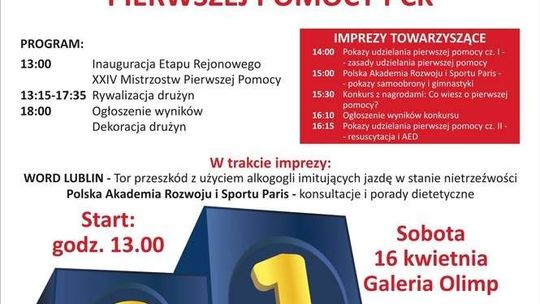 Mistrzostwa Pierwszej Pomocy dziś w Galerii Olimp