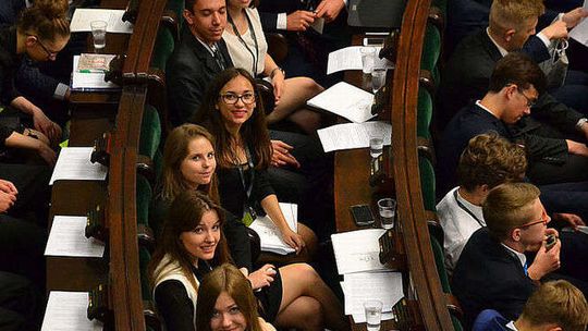 Młodzież z województwa lubelskiego w roli posłów i posłanek