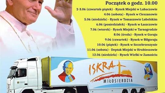 Mobilne Muzeum św. Jana Pawła II i św. Faustyny Kowalskiej w sobotę w Hrubieszowie