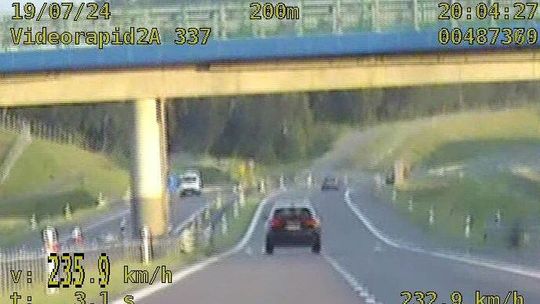 MODLIBORZYCE - 230 km/h - warszawiak udawał Kubicę.  