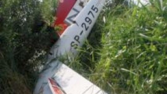 Mokre: Szybowiec spadł na ziemię