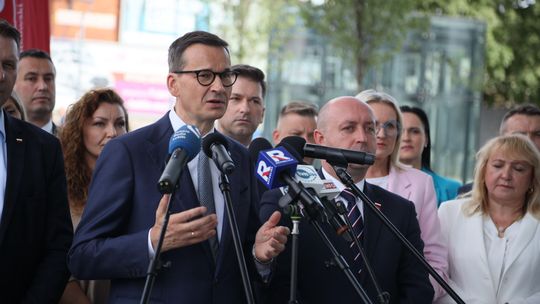 Morawiecki w Lublinie: Tusk chce zaorać CPK. Wkłada kij w szprychy