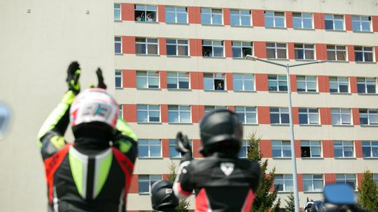 Motocykliści z Zamościa solidarni ze służbami
