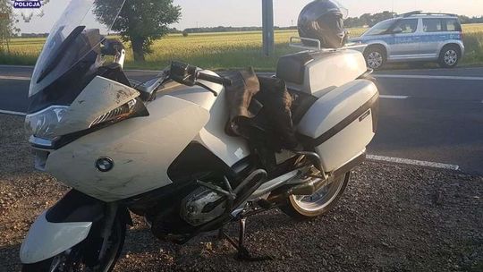 Motocyklista w szpitalu po zderzeniu z Toyotą 