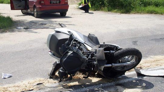 Motocyklista zginął w wypadku w miejscowości Wysokie