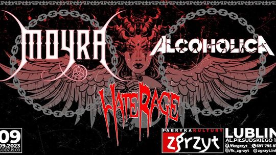 Moyra i Alcoholica zagrają w Zgrzycie
