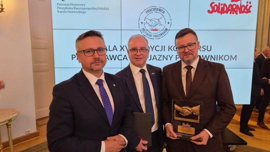 MPK Lublin z tytułem „Pracodawca Przyjazny Pracownikom”. Certyfikat odebrano w Pałacu Prezydenckim