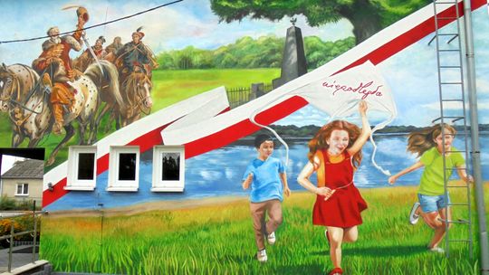 Mural upamiętnia przegraną bitwę Polaków ze Szwedami