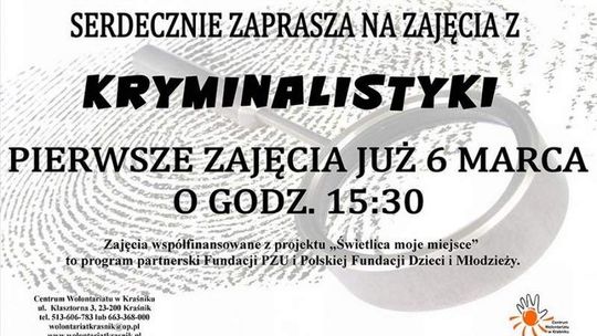 Na tropie kryminalnych zagadek. Zajęcia w Kraśniku