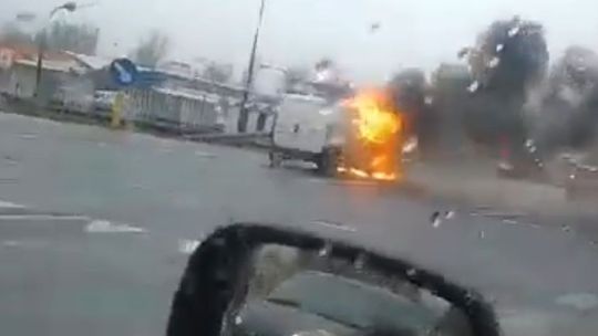 Na ul. Krańcowej w Lublinie spłonął samochód