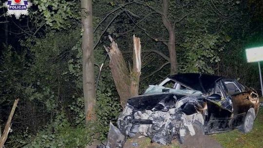 Na widok policji zaczęli uciekać. Nastolatkowie wjechali w drzewa