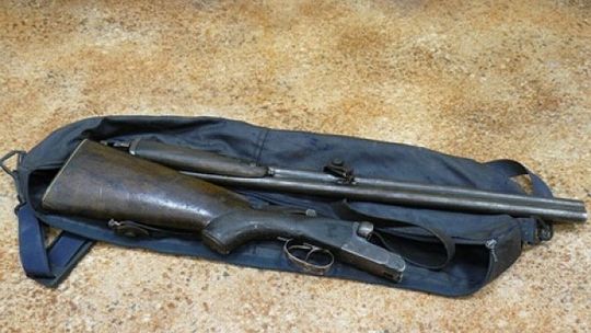 Naboje schował w kominie