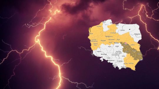 Nadchodzą burze z opadami deszczu i gradu, będzie też silnie wiało. Ostrzeżenie IMGW