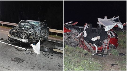 Nagle zjechała, prosto na "czołówkę". Dwie kobiety w szpitalu