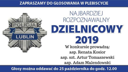 Najbardziej rozpoznawalny dzielnicowy 2019 roku. Głosowanie zakończone