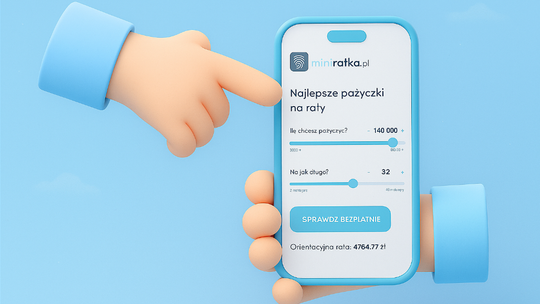 Najlepsze pożyczki na raty miesięczne przez internet na miniratka.pl