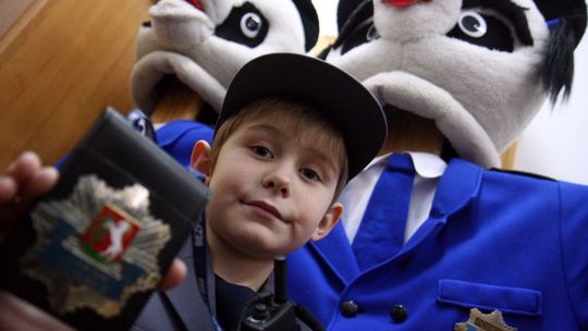 Najmłodszy policjant. Marzenie chorego Kubusia spełnione