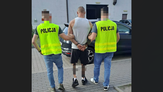 Narkotykowy diler w rękach policji 