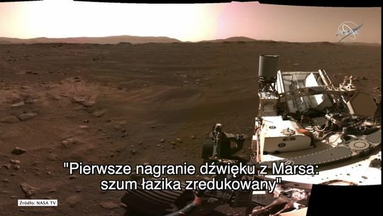 NASA opublikowała pierwsze w historii nagranie dźwięków z Marsa