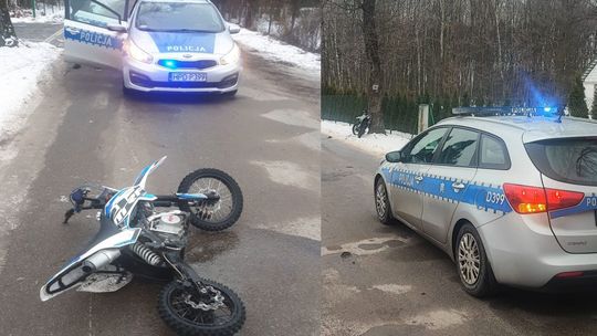 Nastolatek szalał na motocyklu. Ojciec jeździł bez prawa jazdy
