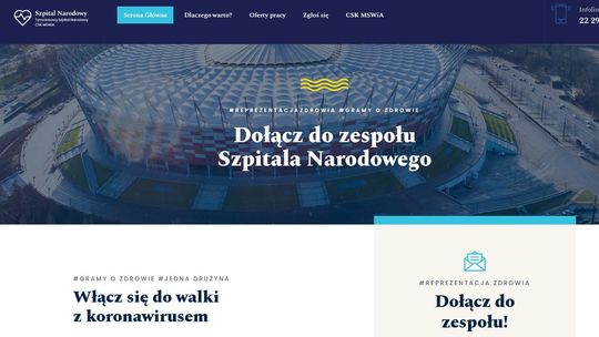 „Nie boisz się nowych wyzwań?”. Tak szukają lekarzy do szpitala na Stadionie Narodowym
