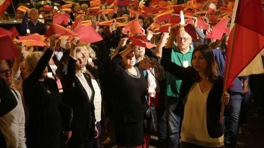 "Nie chcę, żeby było, jak na Białorusi". Kilkaset osób znów protestowało w Lublinie