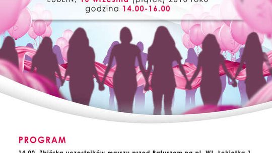 Nie daj się rakowi. Dziś w Lublinie Marsz Różowej Wstążki