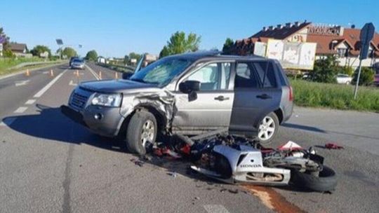 Nie żyje motocyklista z wypadku w Bogucinie