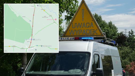 Niebezpiecznie na drogach regionu. Duży korek po wypadku na drodze krajowej nr 19