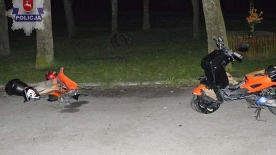 Niedziałowice Pierwsze: Wjechał skuterem w drzewo