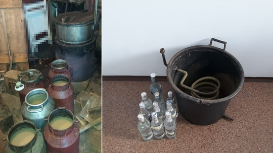 Nielegalna instalacja we wsi pod Białą Podlaską