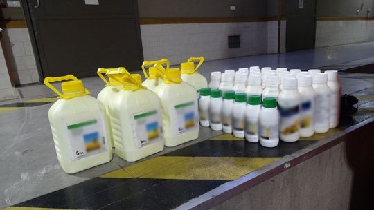 Nielegalne pestycydy zatrzymane na granicy. Ich wartość to ok. 36 tys. złotych