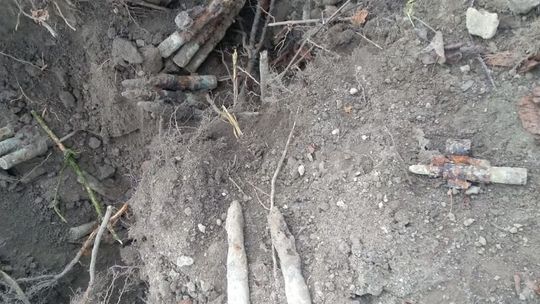 Nietypowe znalezisko w powiecie zamojskim. Operator koparki wykopał pociski [zdjęcia]