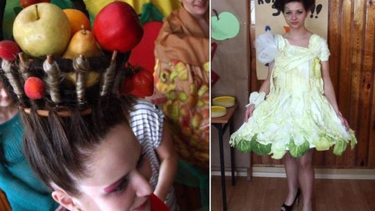 Nietypowy festiwal: Owoce we włosach i sukienka z kapusty (zdjęcia)