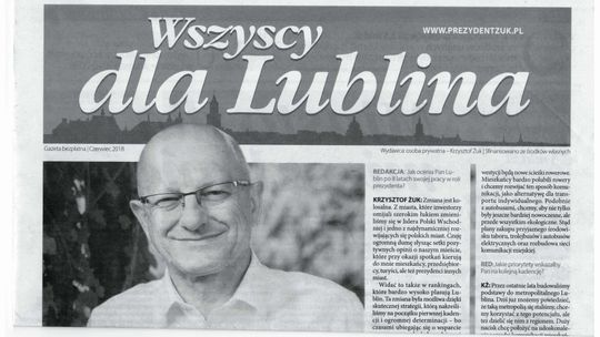 Nowa gazeta w Lublinie z ogromnym nakładem. "Urząd Miasta nie finansował tej publikacji"