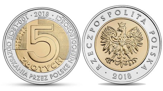 Nowe 5 zł na sto lat odzyskania niepodległości. Tyle monet ile Polaków