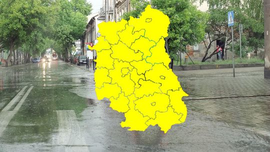 Nowe ostrzeżenie pogodowe dla woj. lubelskiego. Uwaga na burze z gradem!