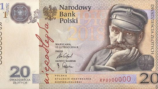 Nowy banknot 20 zł z Józefem Piłsudskim. Tak wygląda