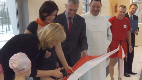 Nowy basen we Włodawie. Otylia Jędrzejczak i Joanna Mucha na otwarciu