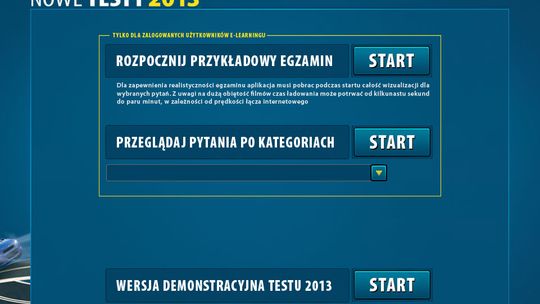 Nowy egzamin teoretyczny na prawo jazdy 2013 - rozwiąż przykładowy test
