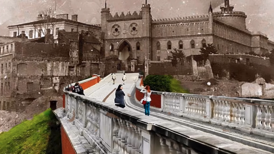 Nowy i stary Lublin na jednym zdjęciu. Zobacz niezwykłe kolaże [wideo]