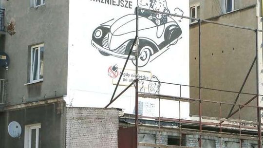 Nowy mural w Lublinie. Jedź na trzeźwo i bezpiecznie